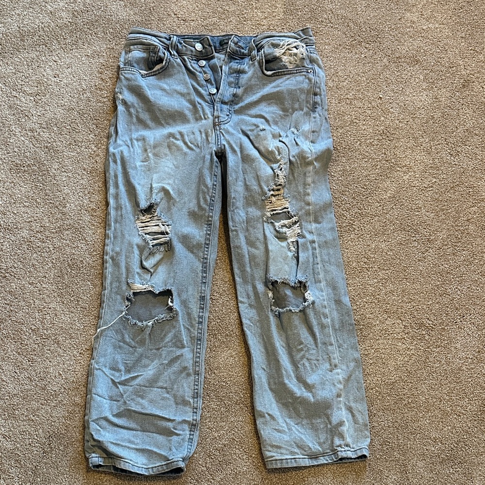 High-Rise Light Blue Women's Jeans